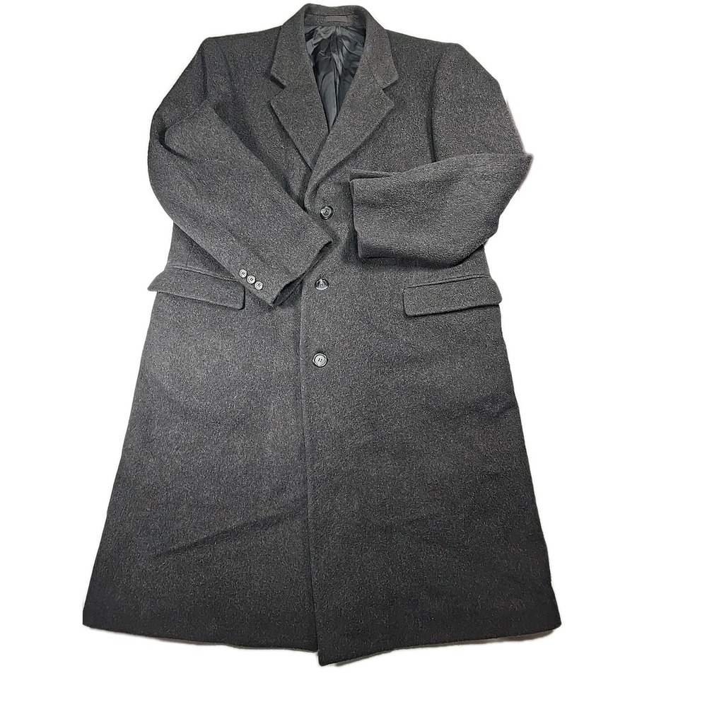 Vintage Nino Cerruti Wool Cashmere Overcoat‎ 44R Luxury Designer Men's